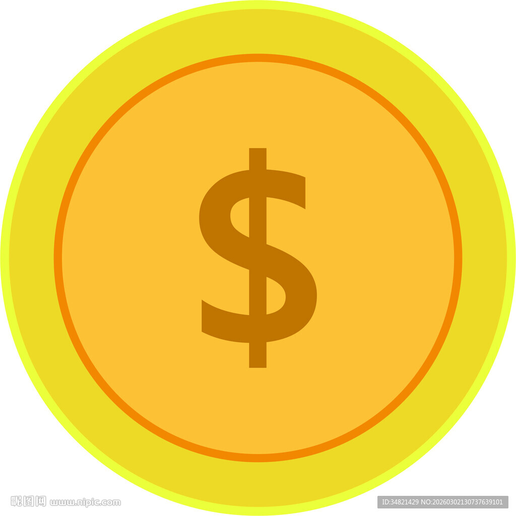 黄色金币图标