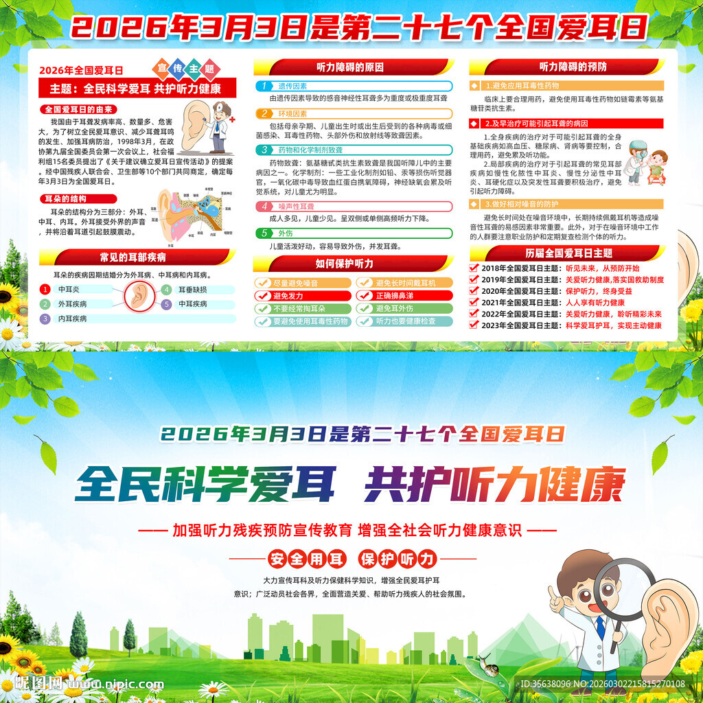 全国爱耳日展板