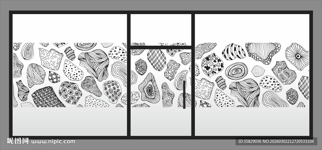 抽象几何线条图