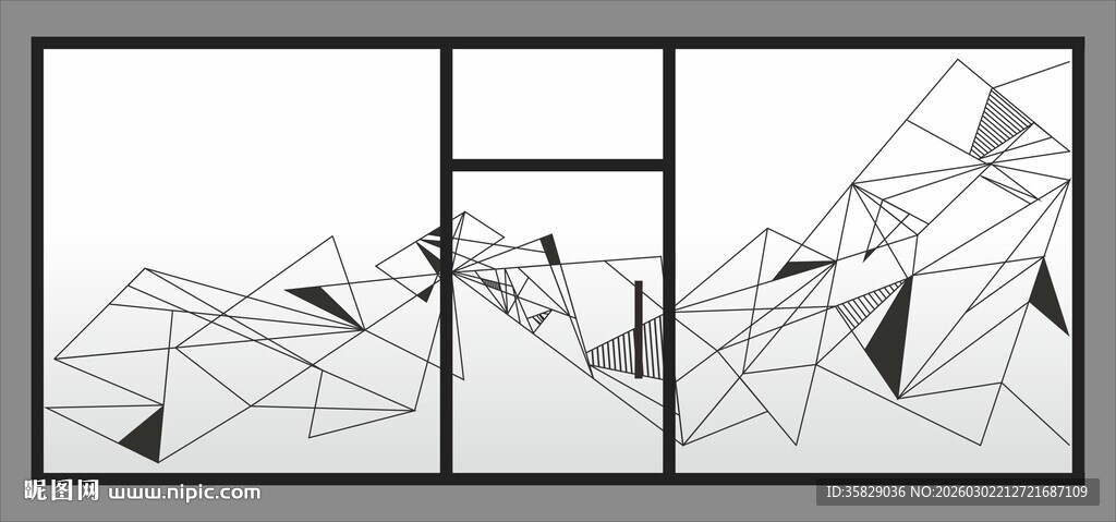 抽象几何线条图