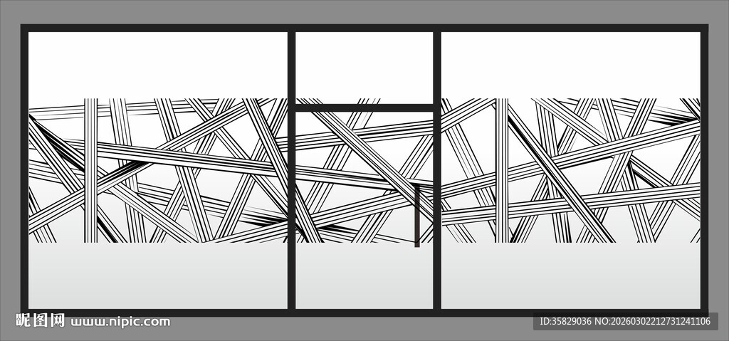 抽象几何线条图