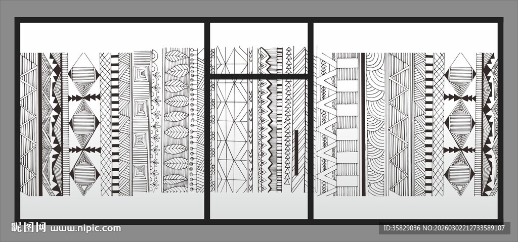 复古几何图案设计