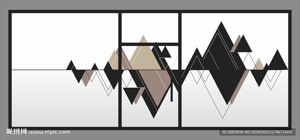 几何抽象艺术装饰画