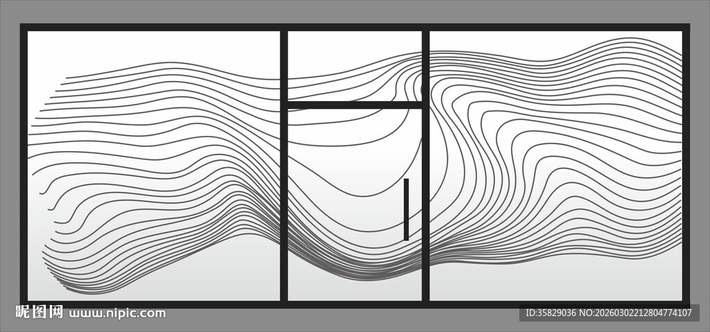 抽象线条艺术图案