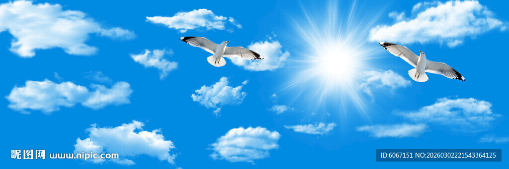 蓝天白云天花软膜