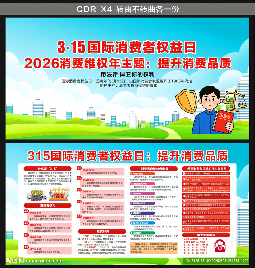 315国际消费者权益日展板