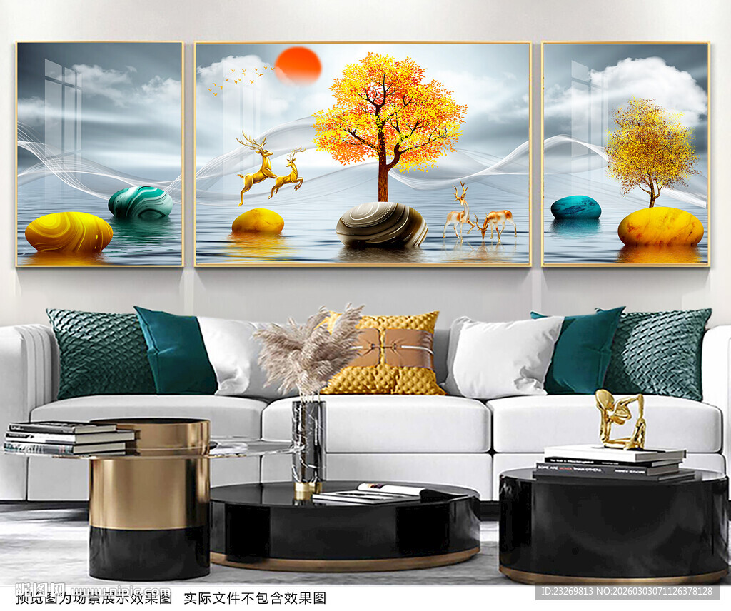 中式山水装饰画