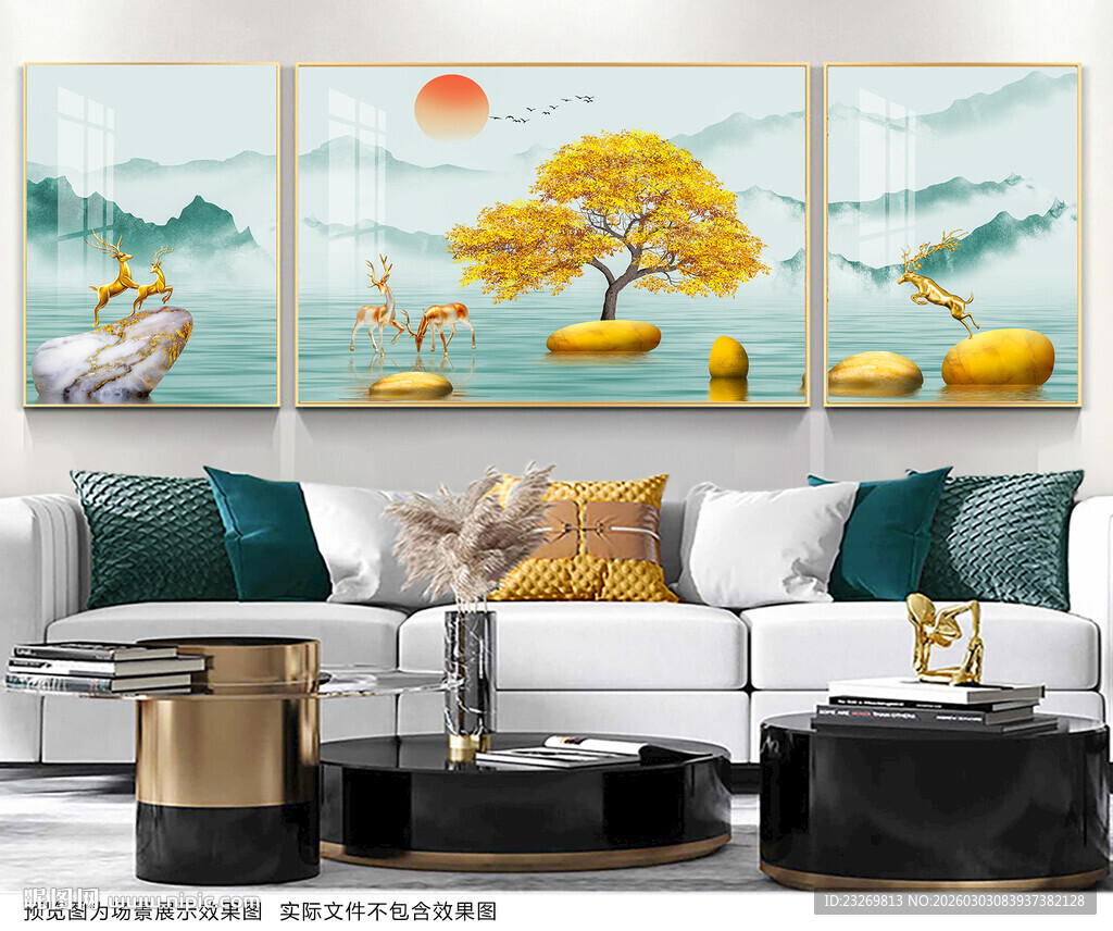 客厅山水装饰画