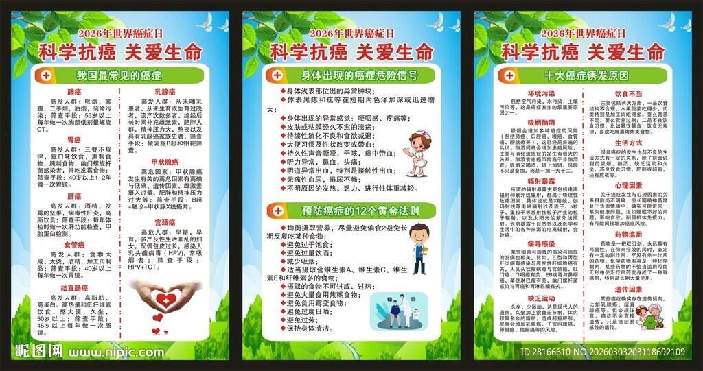 癌症日展板