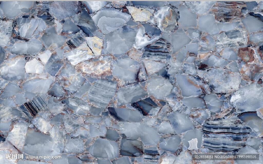 蓝色碎石大理石石纹