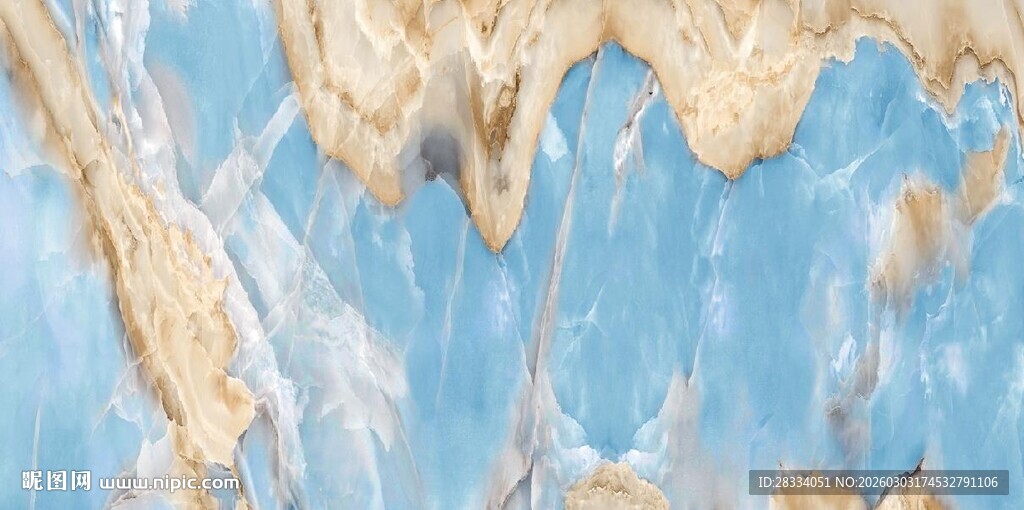 蓝色大理石石纹