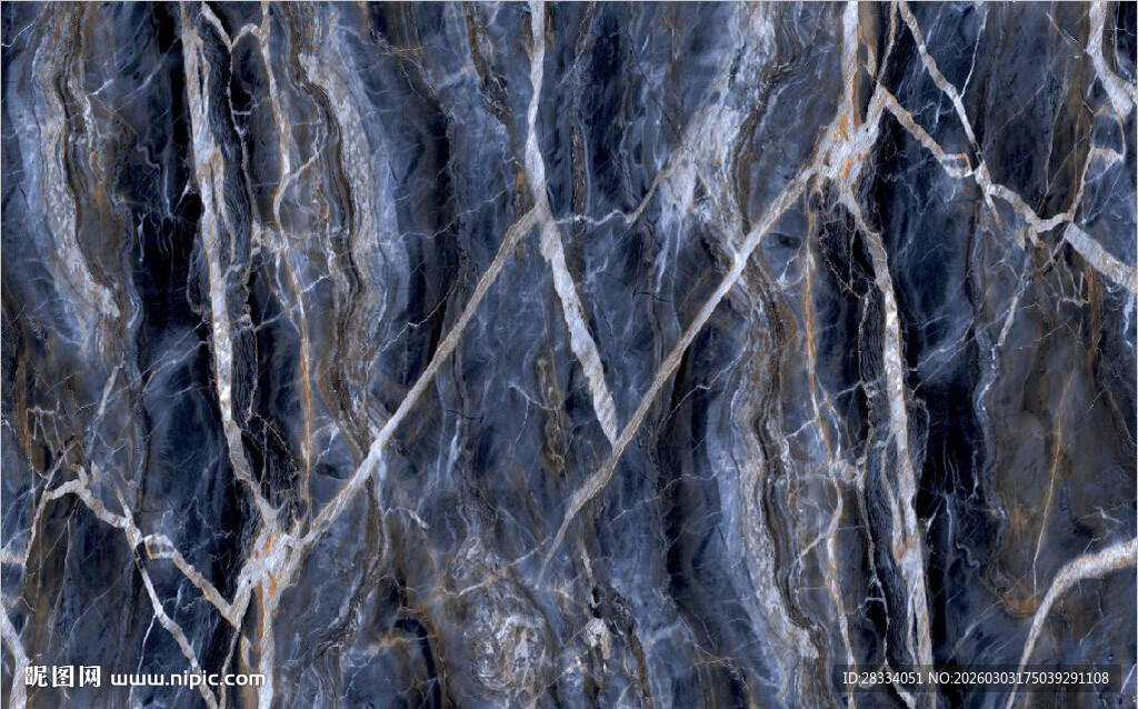 深邃蓝纹大理石纹理