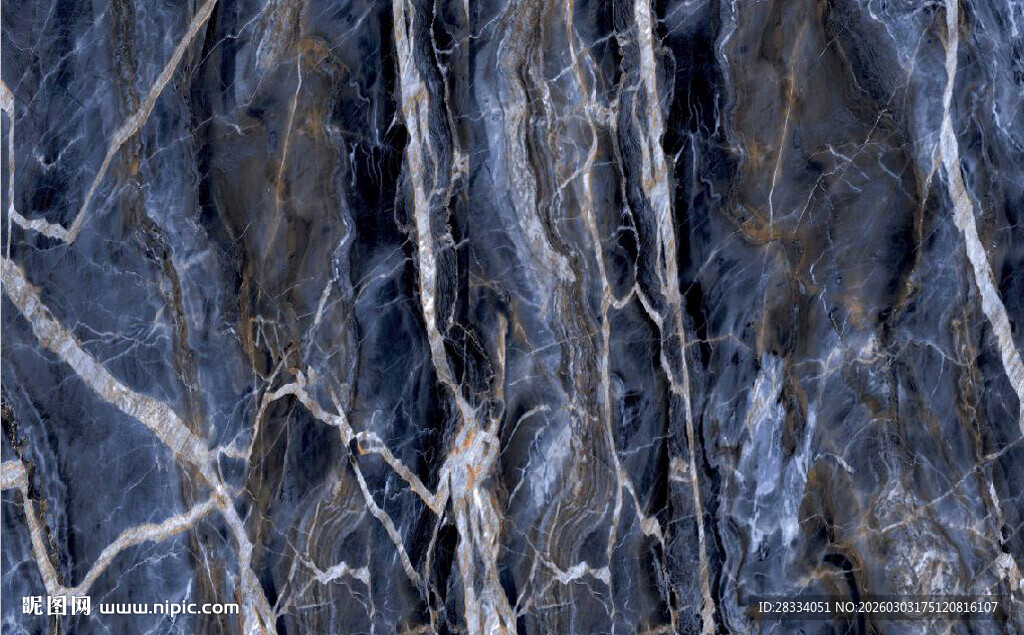深蓝色大理石石纹