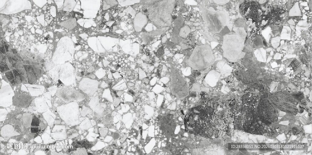 浅灰色碎石大理石石纹