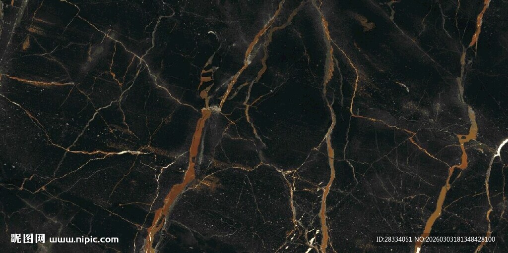 黑色大理石纹理特写