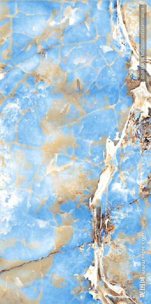 蓝色大理石石纹