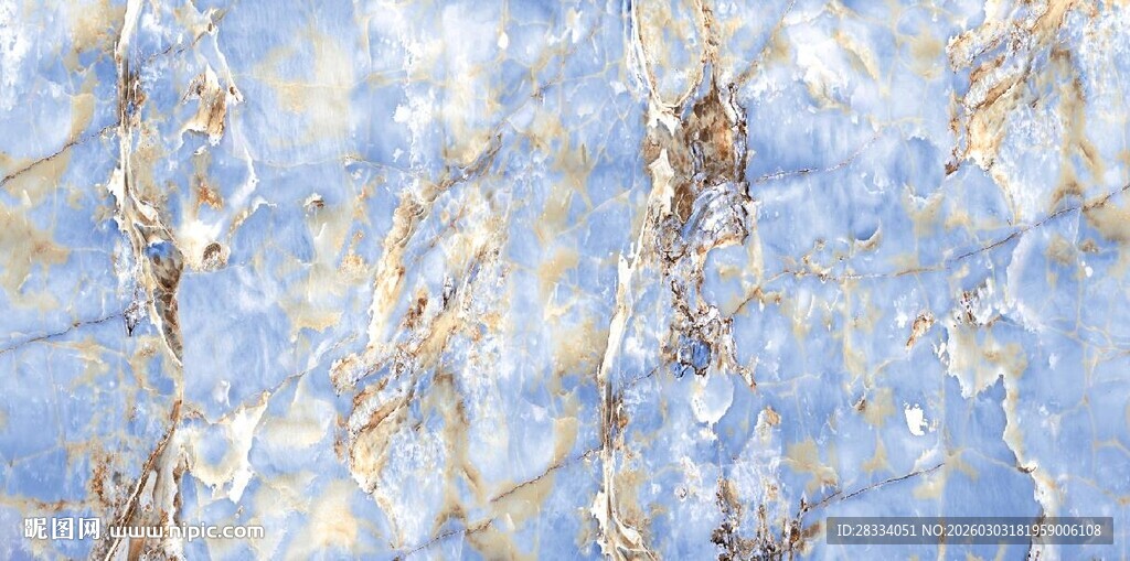 蓝色大理石石纹