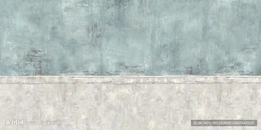 淡蓝纹理墙面装饰效果图