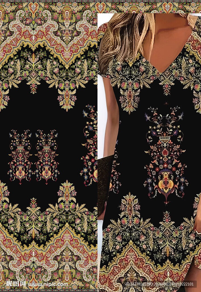 复古民族风图案