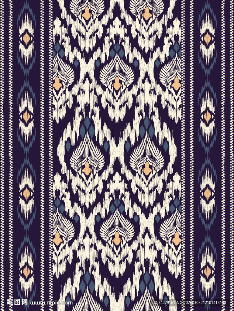 复古民族风几何图案纹理