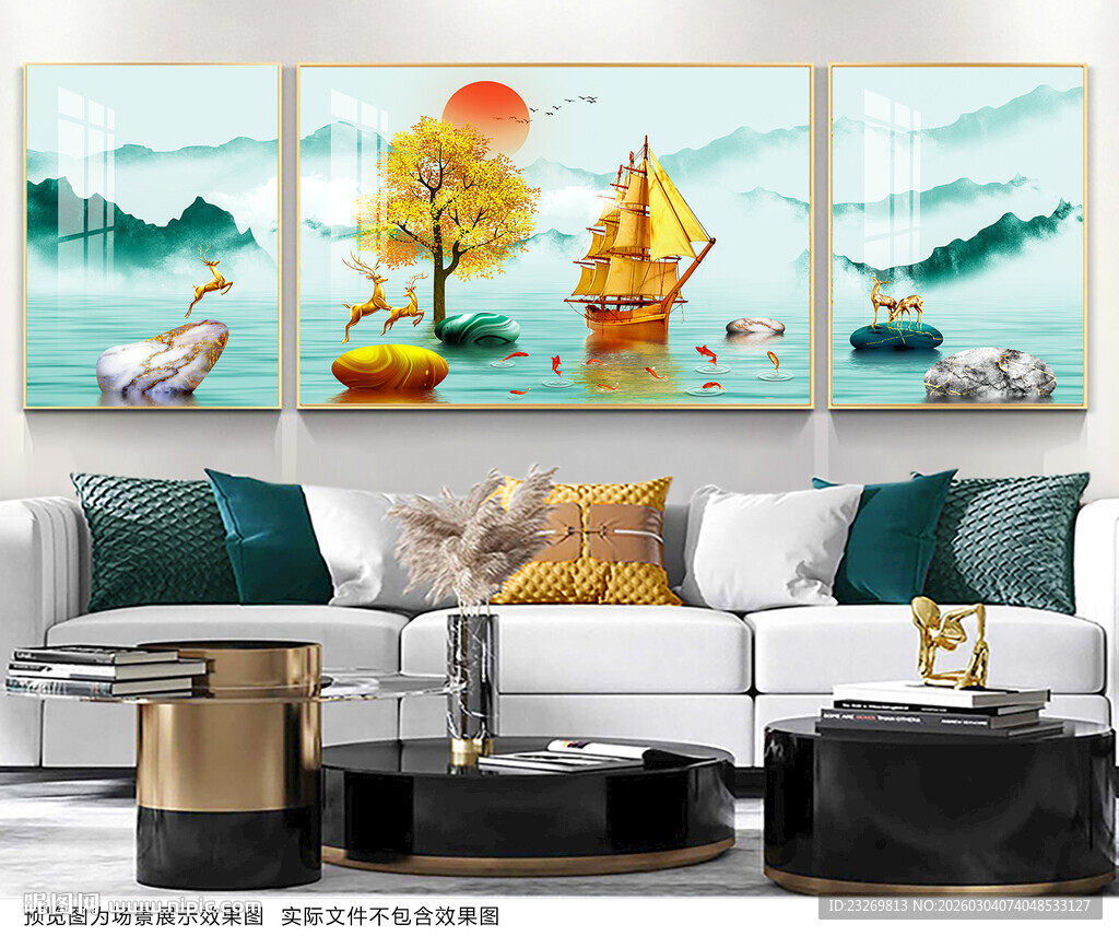 中式客厅装饰画