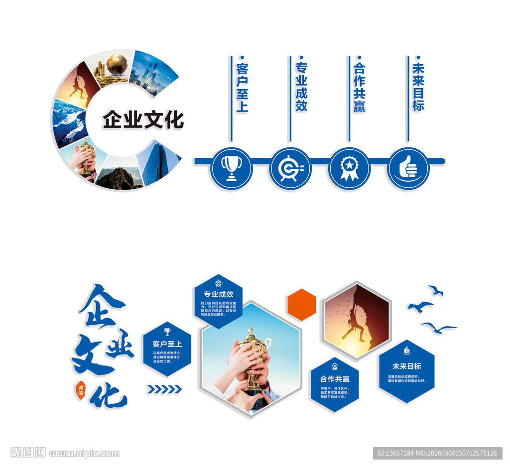 企业文化墙 企业价值观 