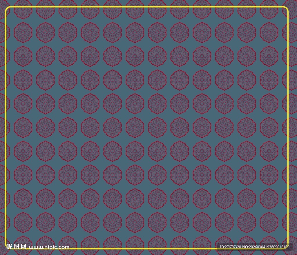古风传统纹饰花纹图印