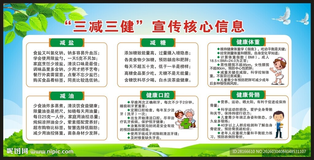 三减三健宣传栏