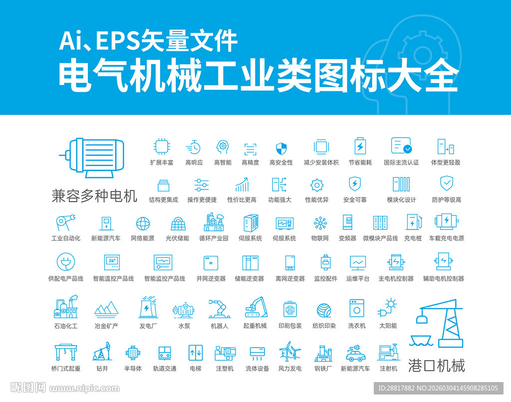 电气机械工业类图标大全
