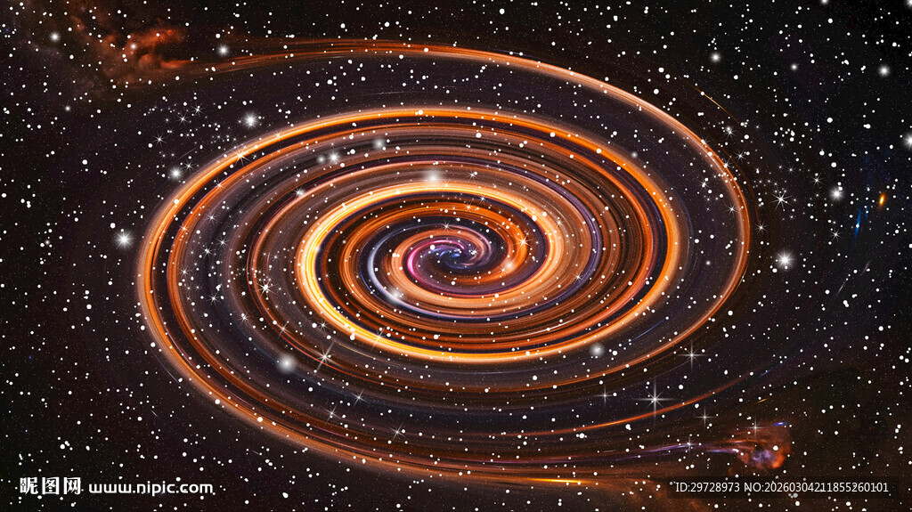 金色漩涡宇宙星空