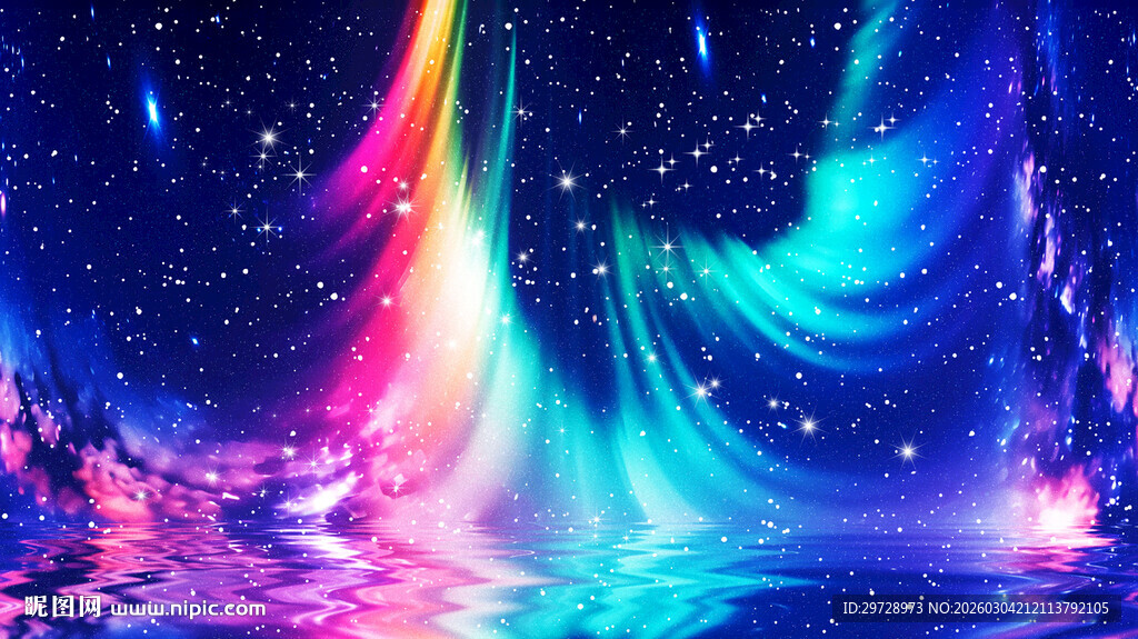 梦幻炫彩ktv酒吧星空装饰画