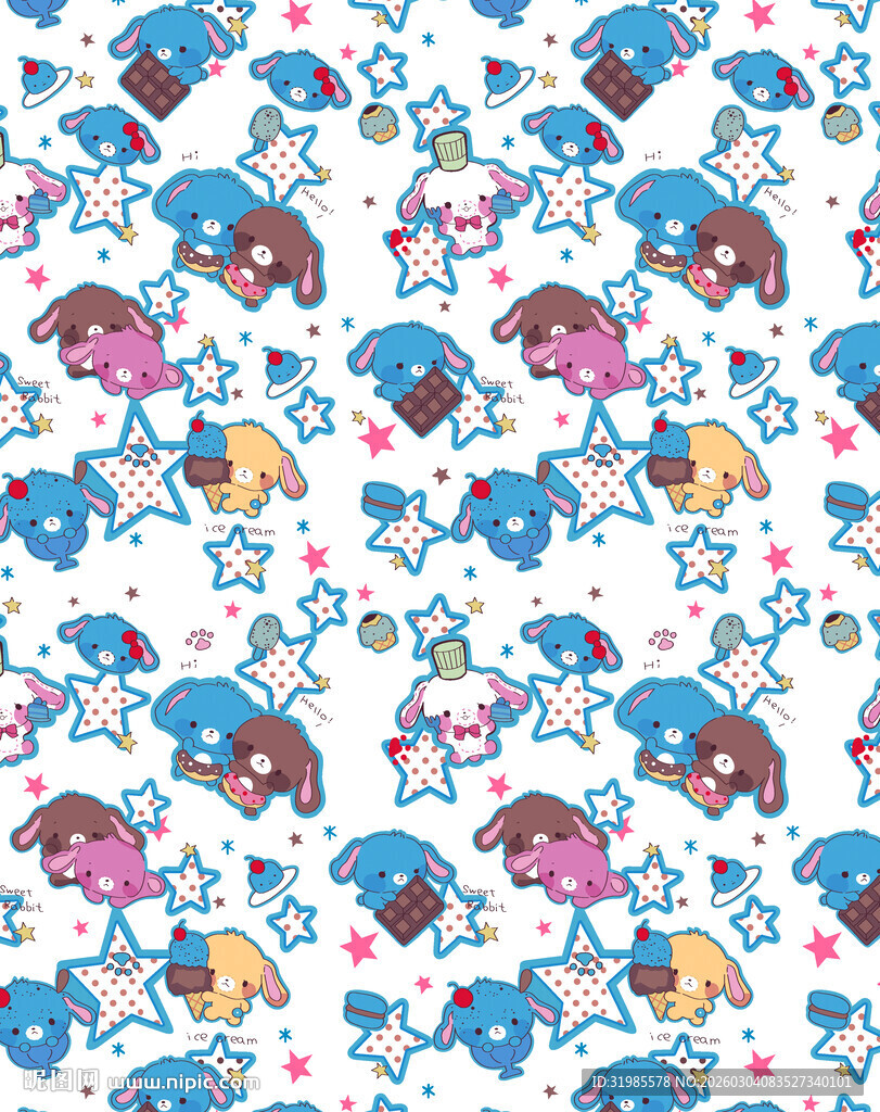 兔子星星巧克力