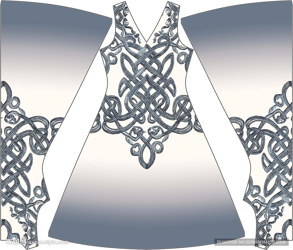 精致蕾丝连衣裙图案设计