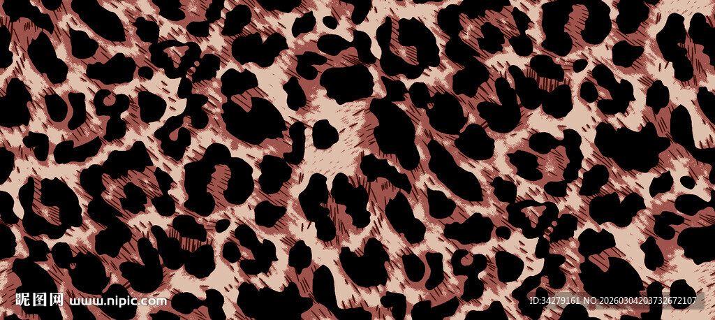 豹纹图案纹理背景