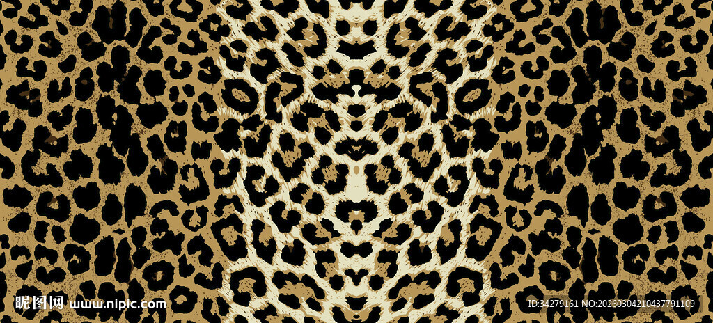 豹纹图案纹理背景