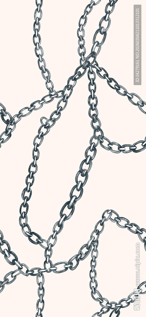 金属链条纹理图案