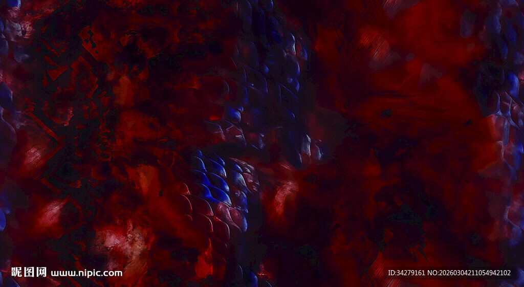 梦幻抽象红色纹理画面