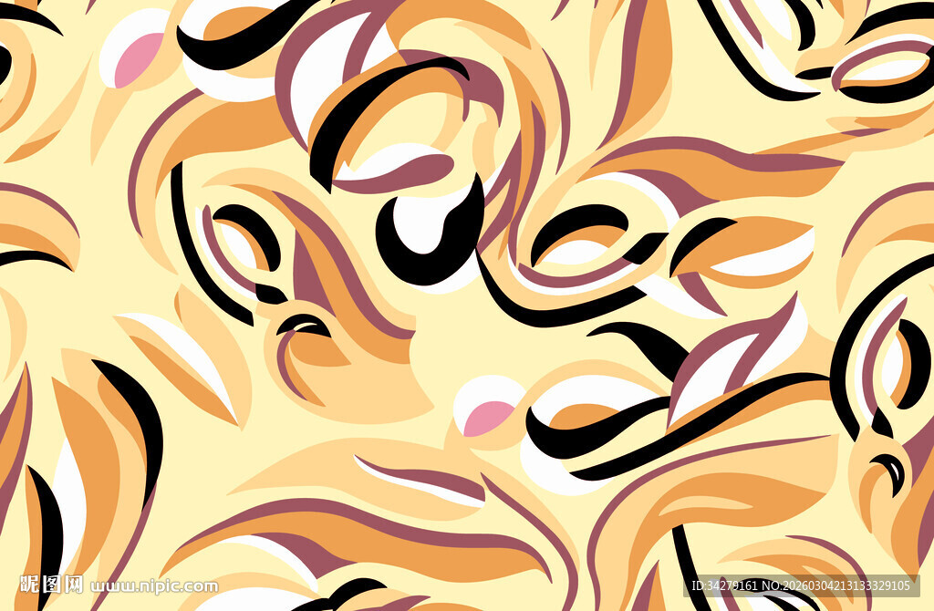 抽象多彩花纹图案