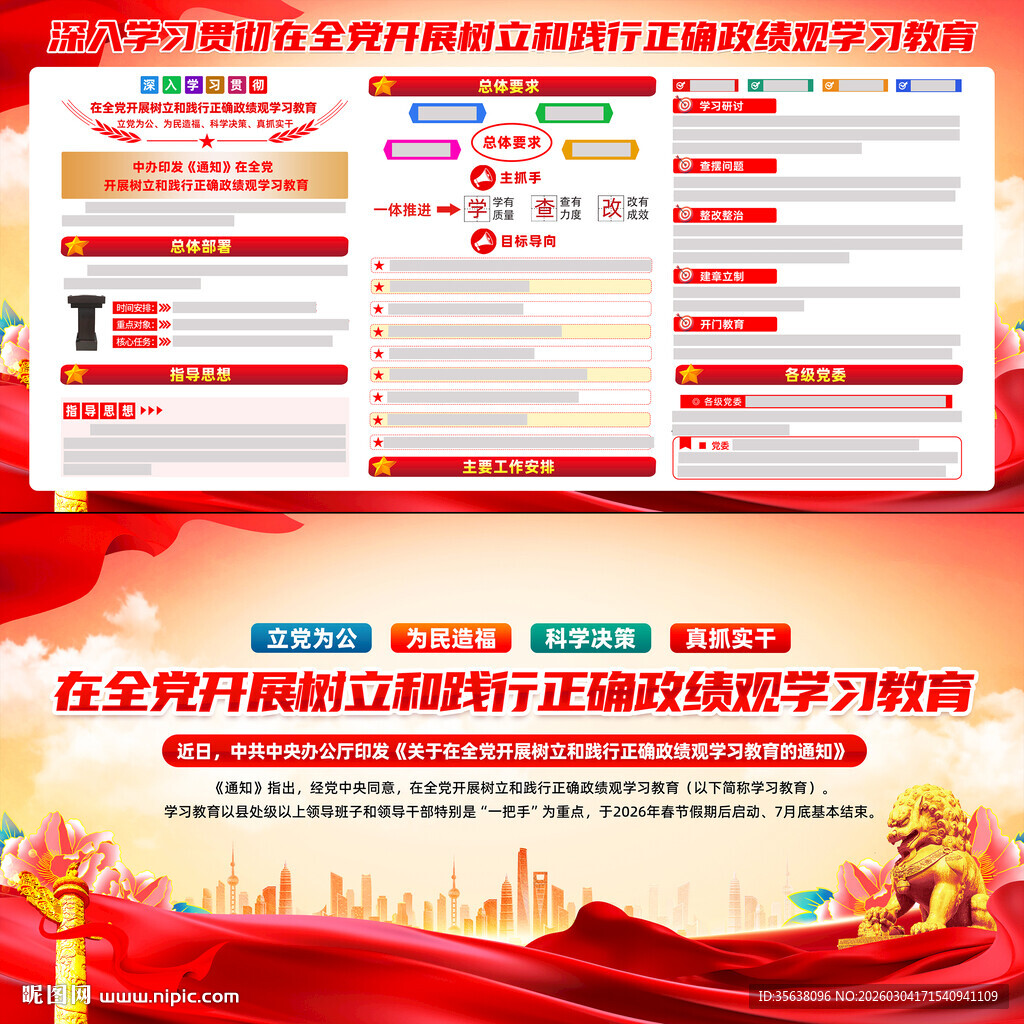 全党开展树立和践行正确政绩观