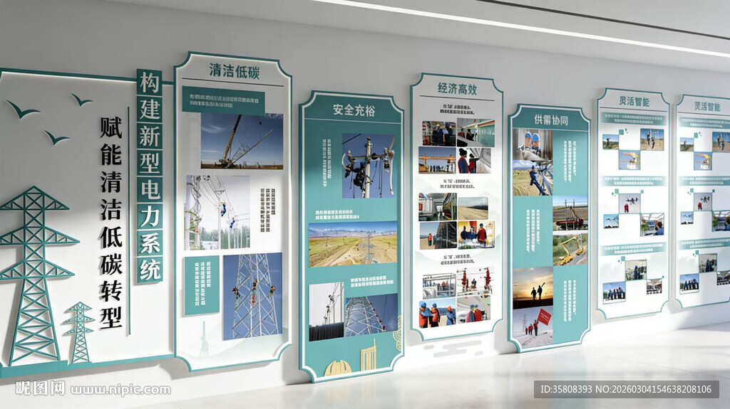 电力电网文化墙