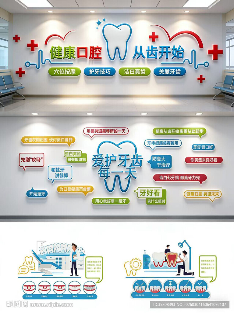 口腔医院文化墙