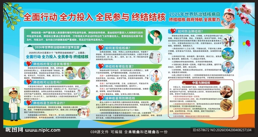 2026结核病日宣传栏