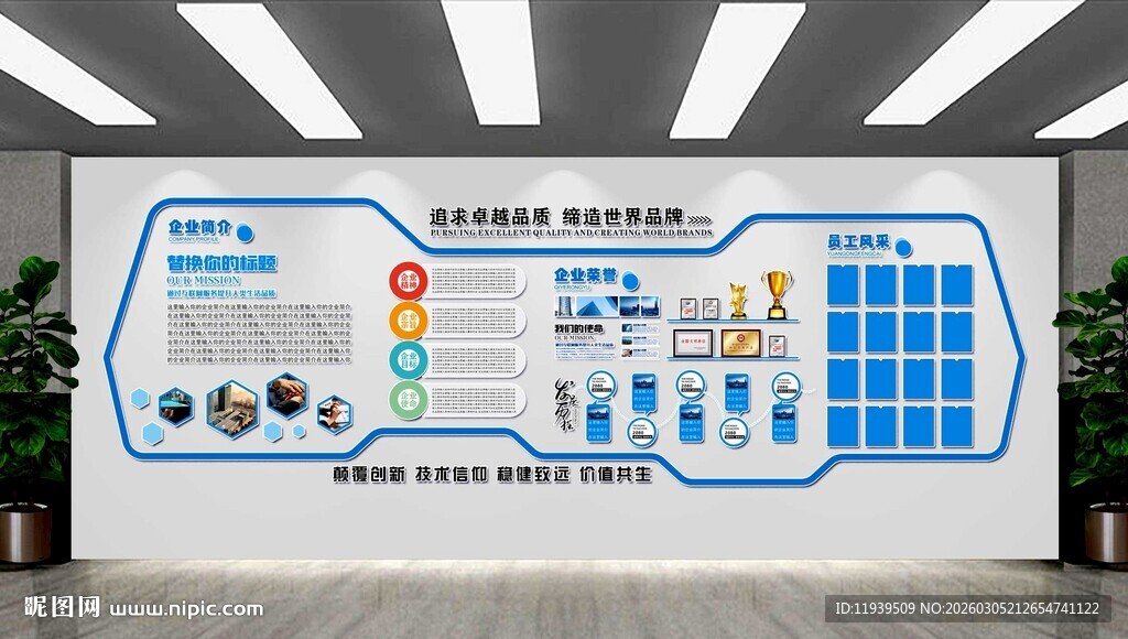 企业文化口号形象墙发展历程