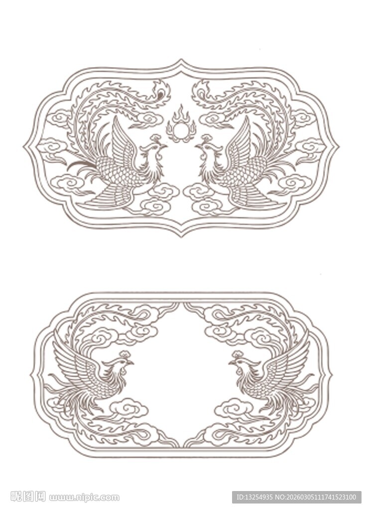凤凰 边框