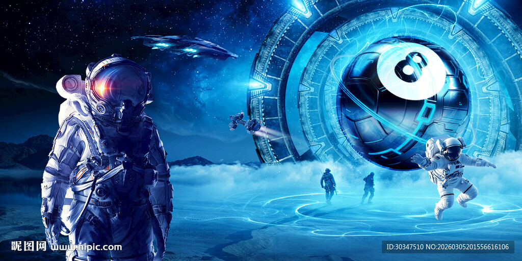 台球厅桌球厅星空科技背景墙