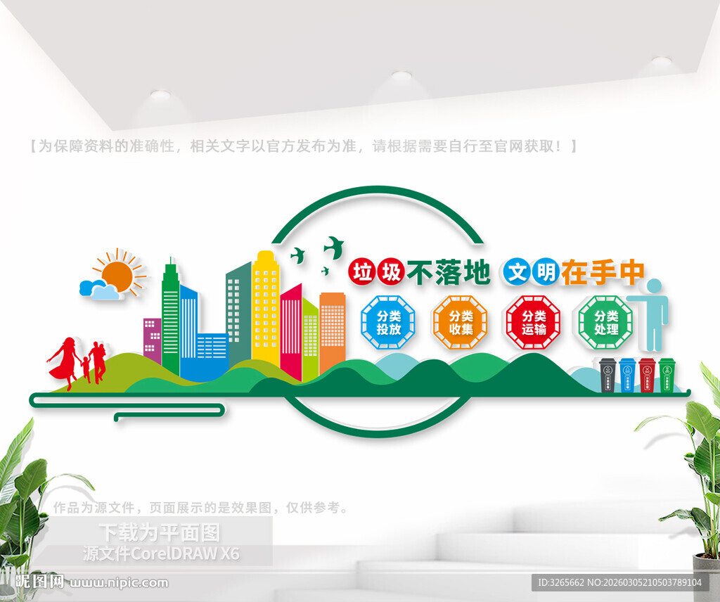 垃圾分类户外文化墙