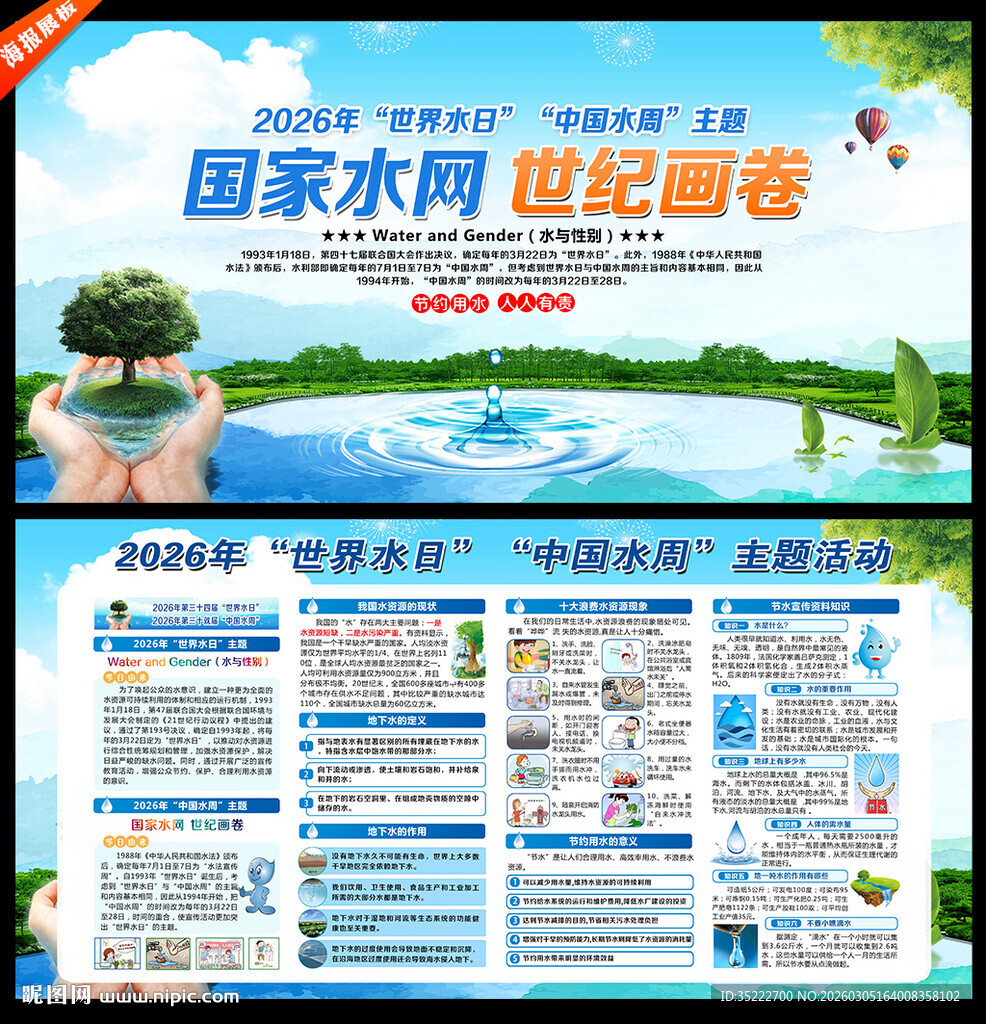 2026世界水日中国水周展板