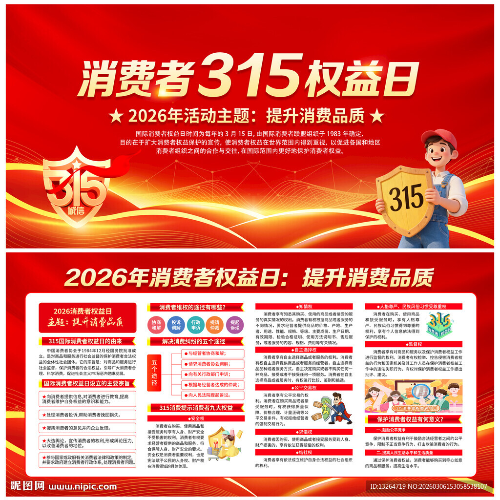 315消费者权益日宣传栏