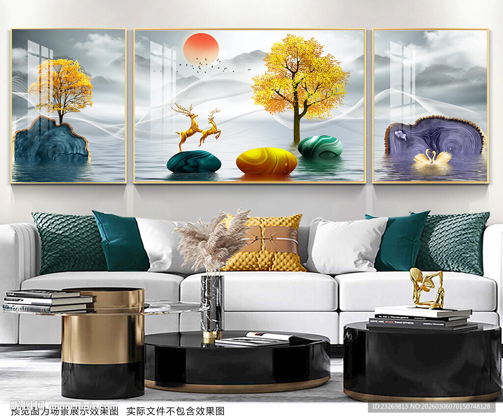 中式客厅装饰画