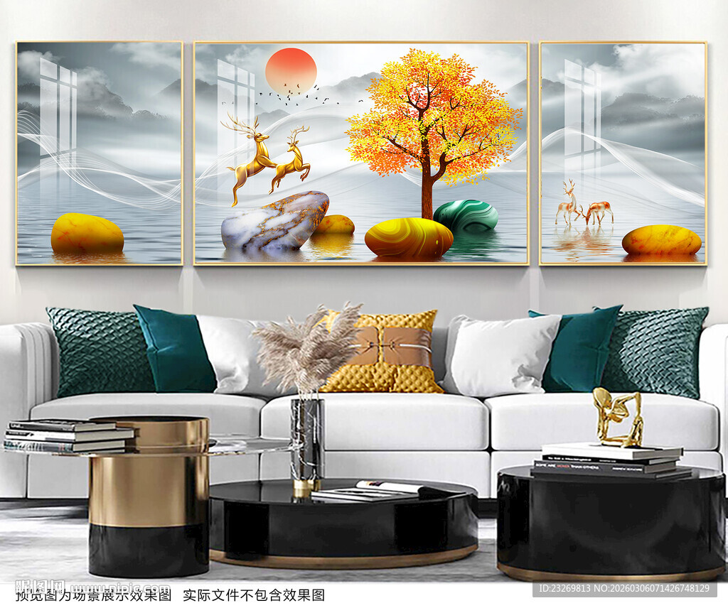 中式客厅装饰画